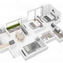 Assetz - 2bhk Isometric